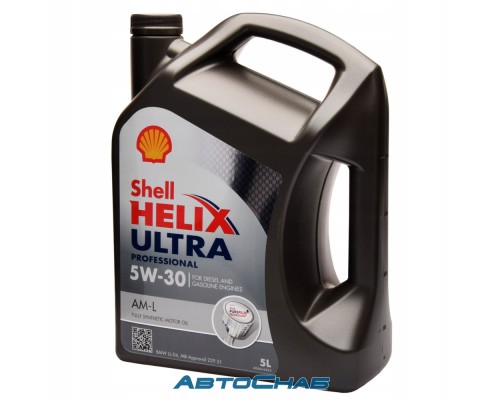 Shell Helix Ultra Professional AM-L 5W-30 5л. Shell Helix Ultra Professional AM-L 5W-30 5л.